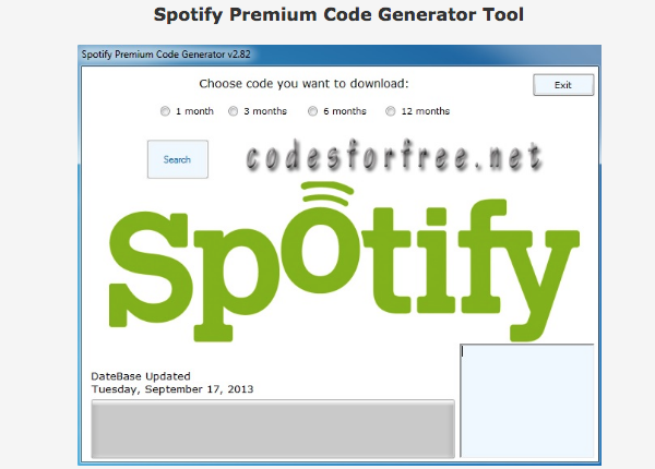 Spotify Premium Code Generator For Mac